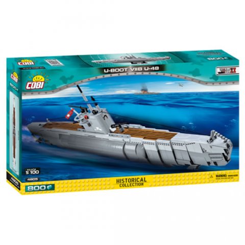 neuveden: Stavebnice COBI 4805 II World War Německá ponorka UBoot VIIB U48, 1100/800 