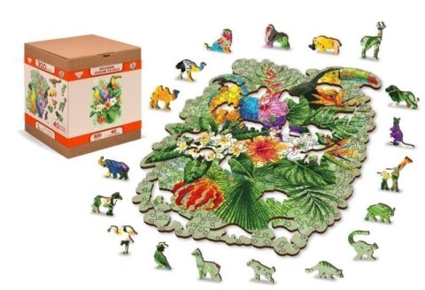 neuveden: Wooden City Puzzle Tropičtí ptáci 160 dílků, dřevěné