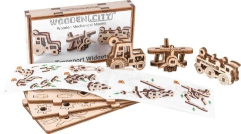 neuveden: Wooden City Puzzle 3D Přívěšky Doprava, dřevěné