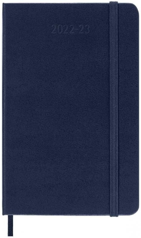 neuveden: Moleskine Plánovací zápisník 2022-2023 modrý S, tvrdý