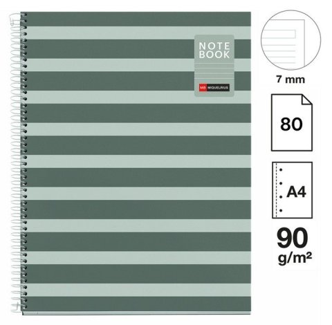 : Poznámkový blok Between the Lines NB-1, A4, 90g, karton, 80 listů, linka, M