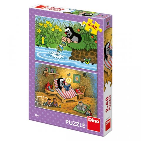 neuveden: Krtek a perla: puzzle 2x48 dílků neuveden: Krtek a perla: puzzle 2x48 dílků