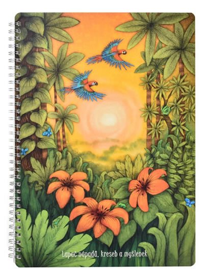 neuveden: Kroužkový blok PŘÍRODA A4, čistý, 50 listů