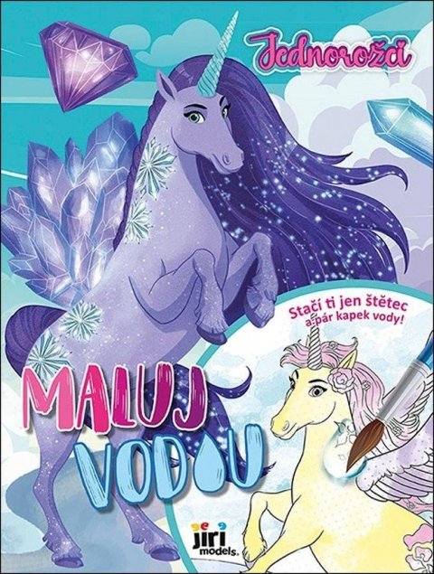 neuveden: Jednorožci - Maluj vodou A4