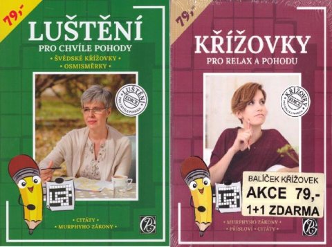 neuveden: Balíček křížovek 1+1 zdarma (Luštění pro chvíle pohody + Křížovky pro relax