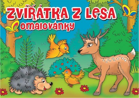 neuveden: Omalovánky - Zvířátka v lese