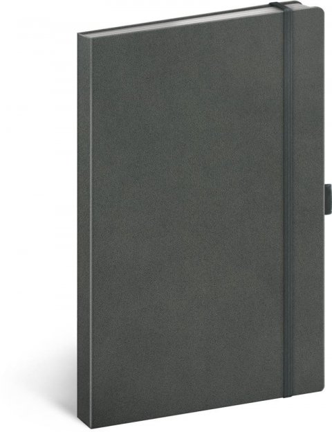 neuveden: Notes Šedý, tečkovaný, 13 × 21 cm neuveden: Notes Šedý, tečkovaný, 13 × 21 cm