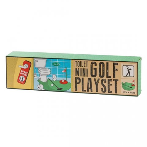 neuveden: Retro: Toilet Mini Golf playset/Záchodový mini golf