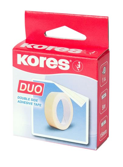 neuveden: Kores Oboustranně lepicí páska DUO 5 m x 15 mm v krabičce neuveden: Kores Oboustranně lepicí páska DUO 5 m x 15 mm v krabičce