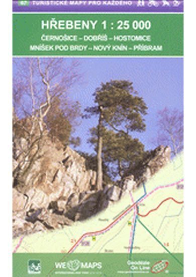 neuveden: Hřebeny 1:25T / 67 Turistické mapy pro každého