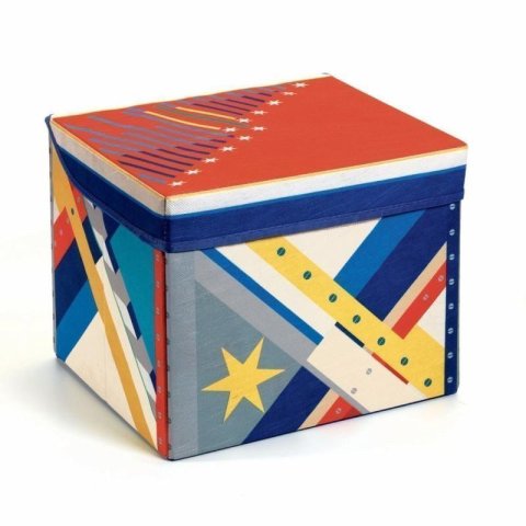 neuveden: DJECO Box na hračky a sedátko Raketa