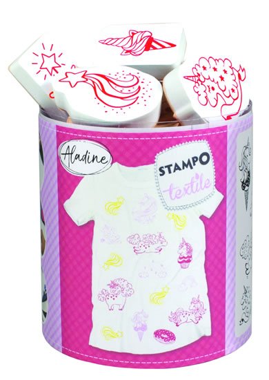 neuveden: Razítka Stampo Textile - Kouzelní jednorožci neuveden: Razítka Stampo Textile - Kouzelní jednorožci