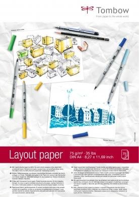 neuveden: Tombow Náčrtník Layout Paper A4