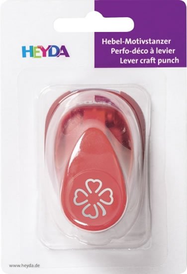neuveden: HEYDA ozdobná děrovačka 3D velikost S - čtyřlístek 1,7 cm