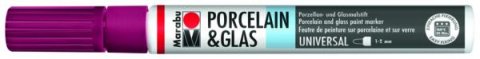 neuveden: Marabu Popisovač na sklo/porcelán 1-2 mm - bordó