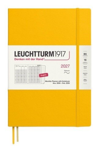 -: Měsíční plánovač & Zápisník Sunflower, Composition B5 2027, 16 Months, Soft