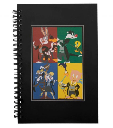 neuveden: Looney Tunes Zápisník A5 - Looney Tunes at Hogwarts