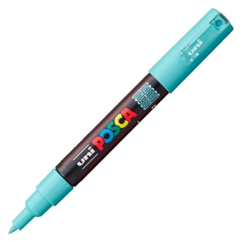 neuveden: Posca akrylový popisovač PC-1M, 0,7 - 1 mm, azurová (extra tenký kulatý hro