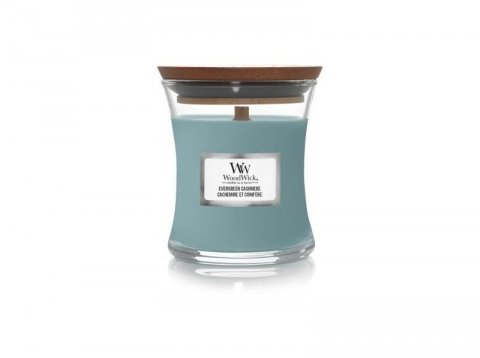 neuveden: WoodWick Evergreen Cashmere svíčka 85g