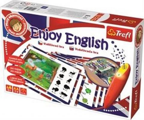 neuveden: Malý objevitel: Enjoy English + kouzelné pero - naučná společenská hra
