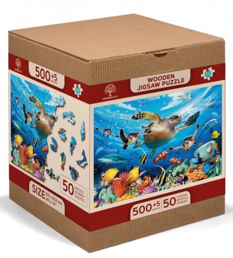 neuveden: Wooden City Puzzle Život v oceánu 505 dílků, dřevěné