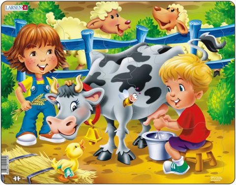 neuveden: Puzzle MAXI - DOJÍME kravičku/18 dílků neuveden: Puzzle MAXI - DOJÍME kravičku/18 dílků