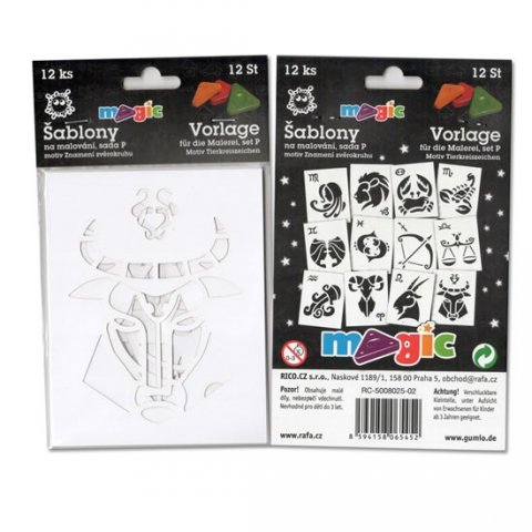 neuveden: MAGIC papírové šablony na malování ZNAMENÍ ZVĚROKRUHU