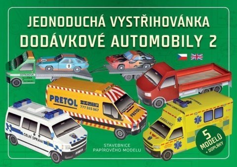 neuveden: Jednoduchá vystřihovánka dodávkové automobily 2 - Stavebnice papírového mod