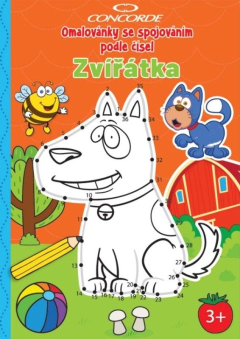 -: Omalovánky se spojováním podle čísel Zvířátka