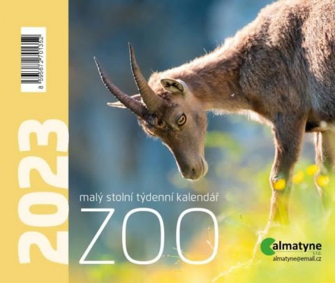 neuveden: Kalendář 2023 Malá zoo, stolní, týdenní, 148 x 125 mm