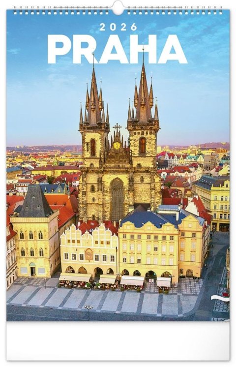 neuveden: Kalendář 2026 nástěnný: Praha, 33 x 46 cm neuveden: Kalendář 2026 nástěnný: Praha, 33 x 46 cm