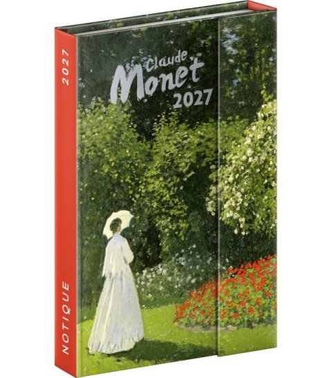 : Diář 2027: Claude Monet - týdenní, magnetický, 11 x 16 cm