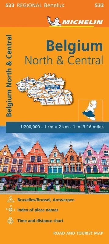 neuveden: MK 533 Belgium North & Central 1:200 000