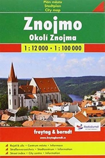 neuveden: Znojmo mapa 1:12 000