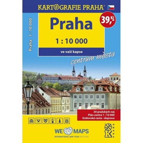neuveden: Praha - 1:10 000 ve vaší kapse centrum města