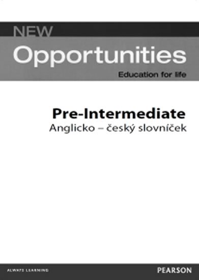 : New Opportunities Pre-Intermediate: Anglicko - český  slovníček