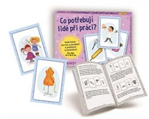 kolektiv autorů: Co potřebují lidé při práci? - Sada karet pro hru a povídání o profesích a 