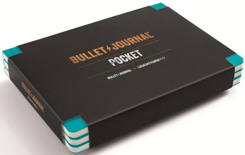 neuveden: Bullet Journal Pocket Turquoise25 3-Pack