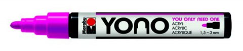neuveden: Marabu YONO akrylový popisovač 1,5-3 mm - neonově růžový