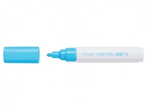 neuveden: PILOT Pintor Medium akrylový popisovač 1,5-2,2mm - pastelový modrý