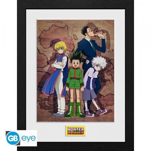 neuveden: Hunter x Hunter Zarámovaný plakát - Key Art Map