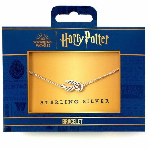 neuveden: Harry Potter Stříbrný náramek - Zlatonka