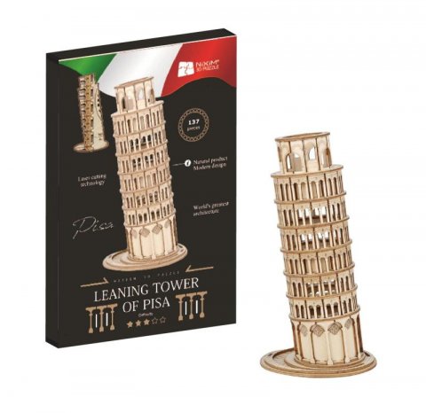 neuveden: NiXiM Dřevěné 3D puzzle - Šikmá věž v Pise neuveden: NiXiM Dřevěné 3D puzzle - Šikmá věž v Pise