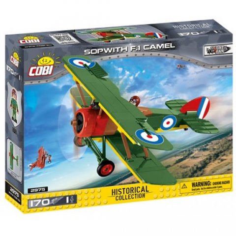 neuveden: Stavebnice COBI 2975 Great War Stíhací letoun Sopwith F.1 Camel/170 kostek+