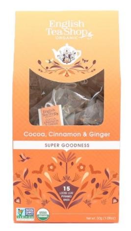 neuveden: English Tea Shop Čaj Kakao, skořice, zázvor, 15 pyramidek
