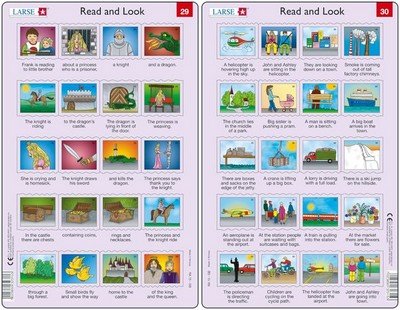 neuveden: Učební puzzle MIDI - Angličtina-delší věty RA15/20 dílků (2 druhy)