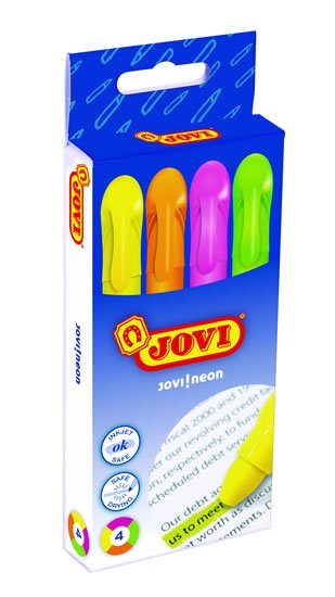 neuveden: JOVI Gelové zvýrazňovače sada 4ks, 4 barvy