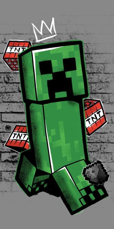 neuveden: Osuška - Minecraft Metro Art Creeper