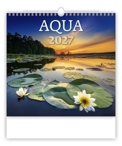 : Kalendář nástěnný 2027 - Aqua