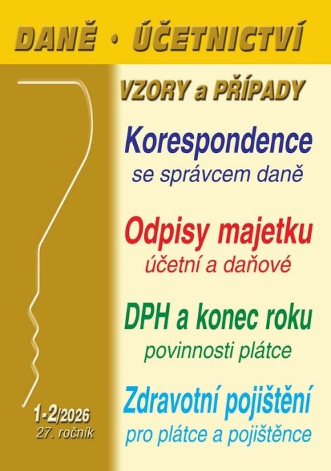 Benda Václav: DÚVaP 1-2/2026 Účetní a daňové odpisy majetku